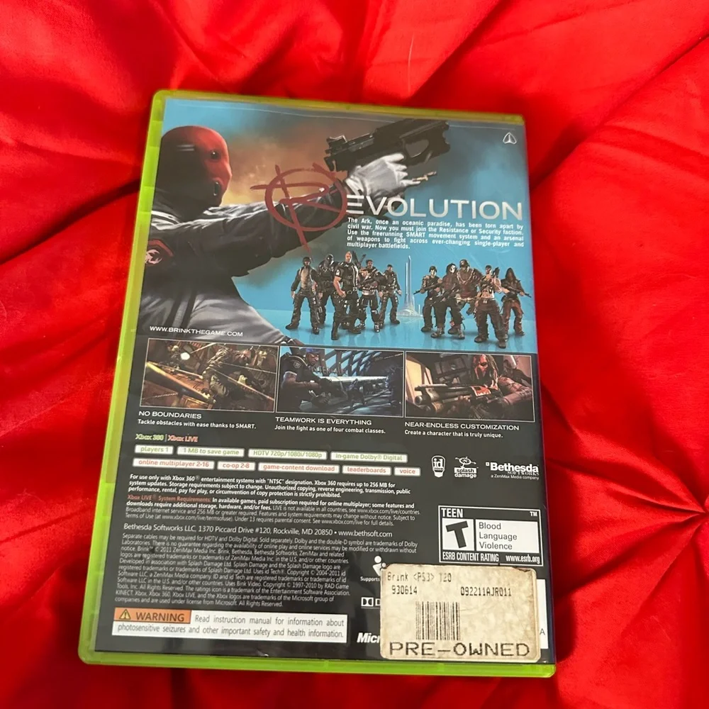 Microsoft Xbox 360. Brink